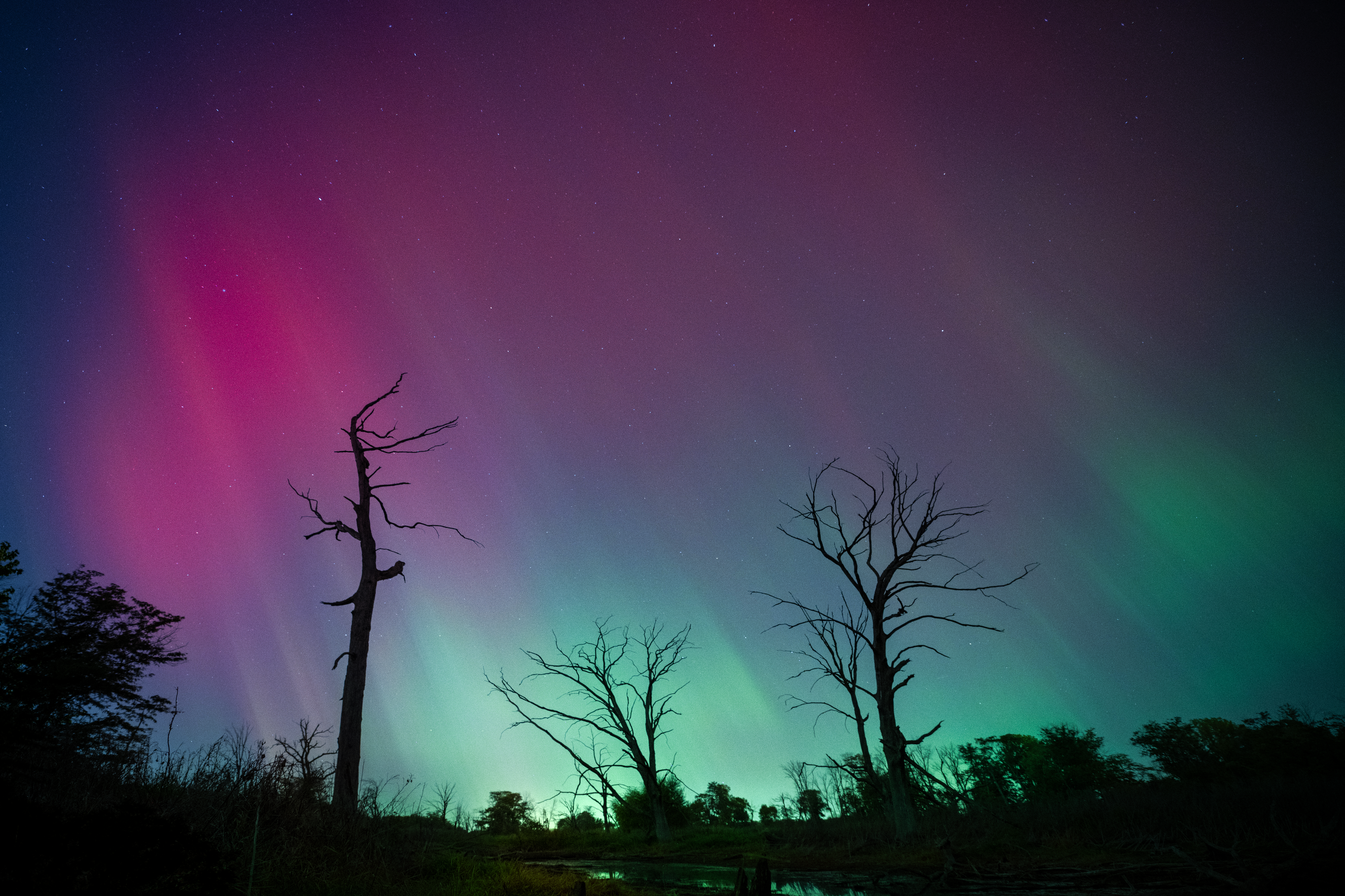 George Wyth State Park Lights by Paul Kestel