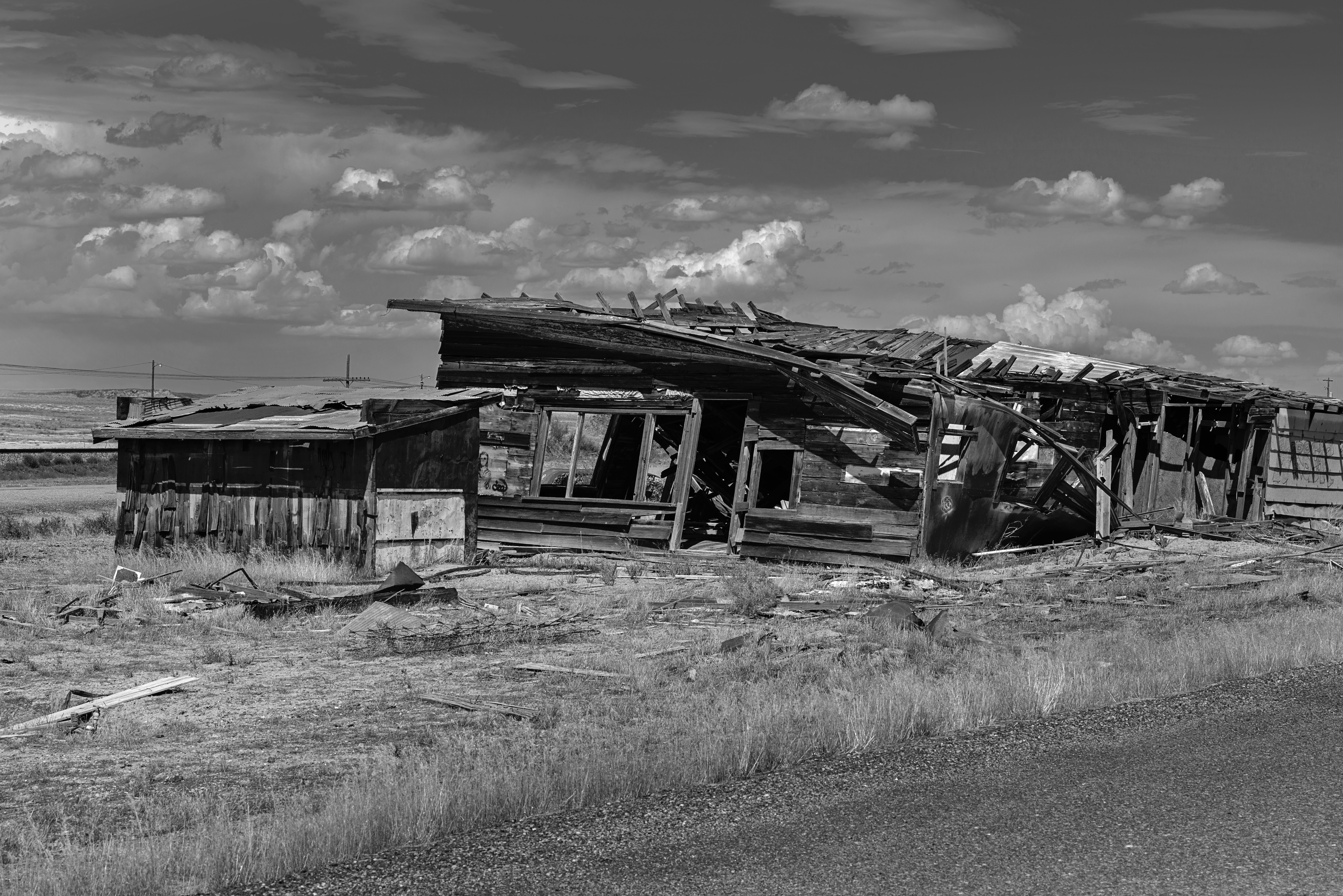Dilapidated Building B&W by Paul Kestel