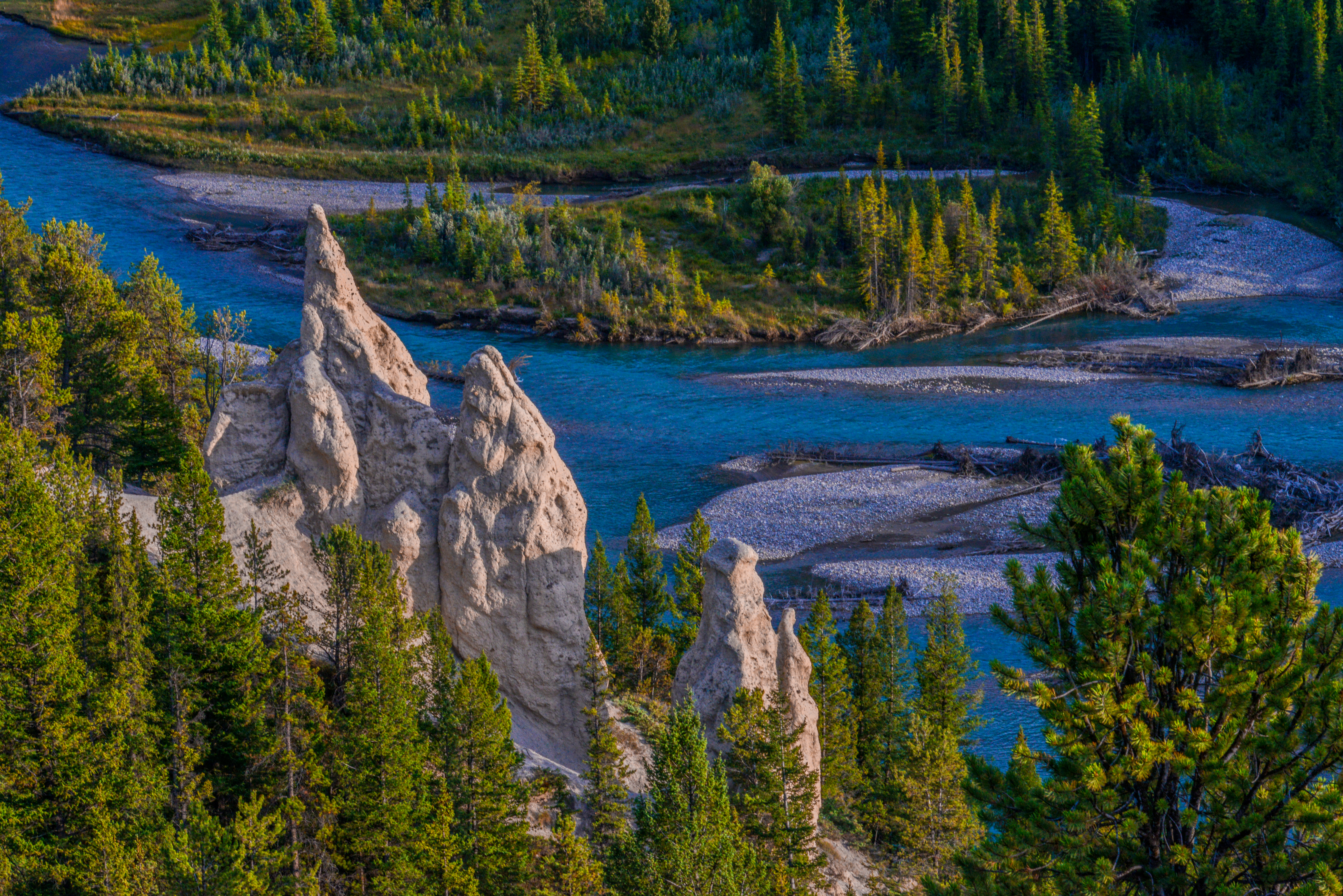 Hoodoos Banff National Park by Paul Kestel