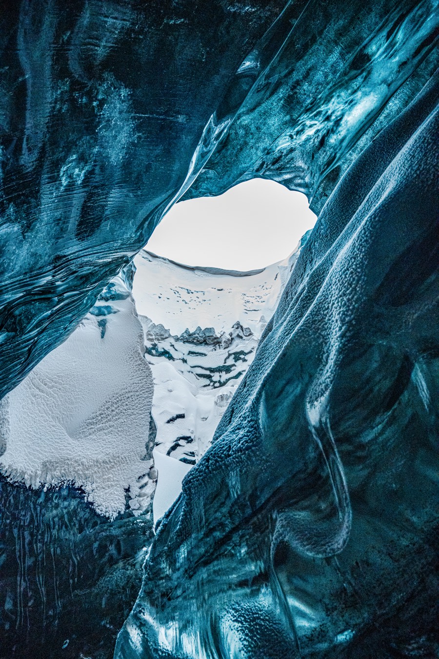 Vatnajökull Glacier Ice Cave Opening by Paul Kestel