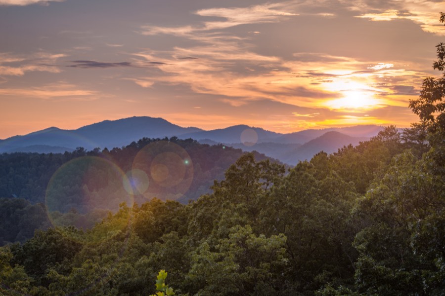 Sunset over the Blue Ridge by Paul Kestel