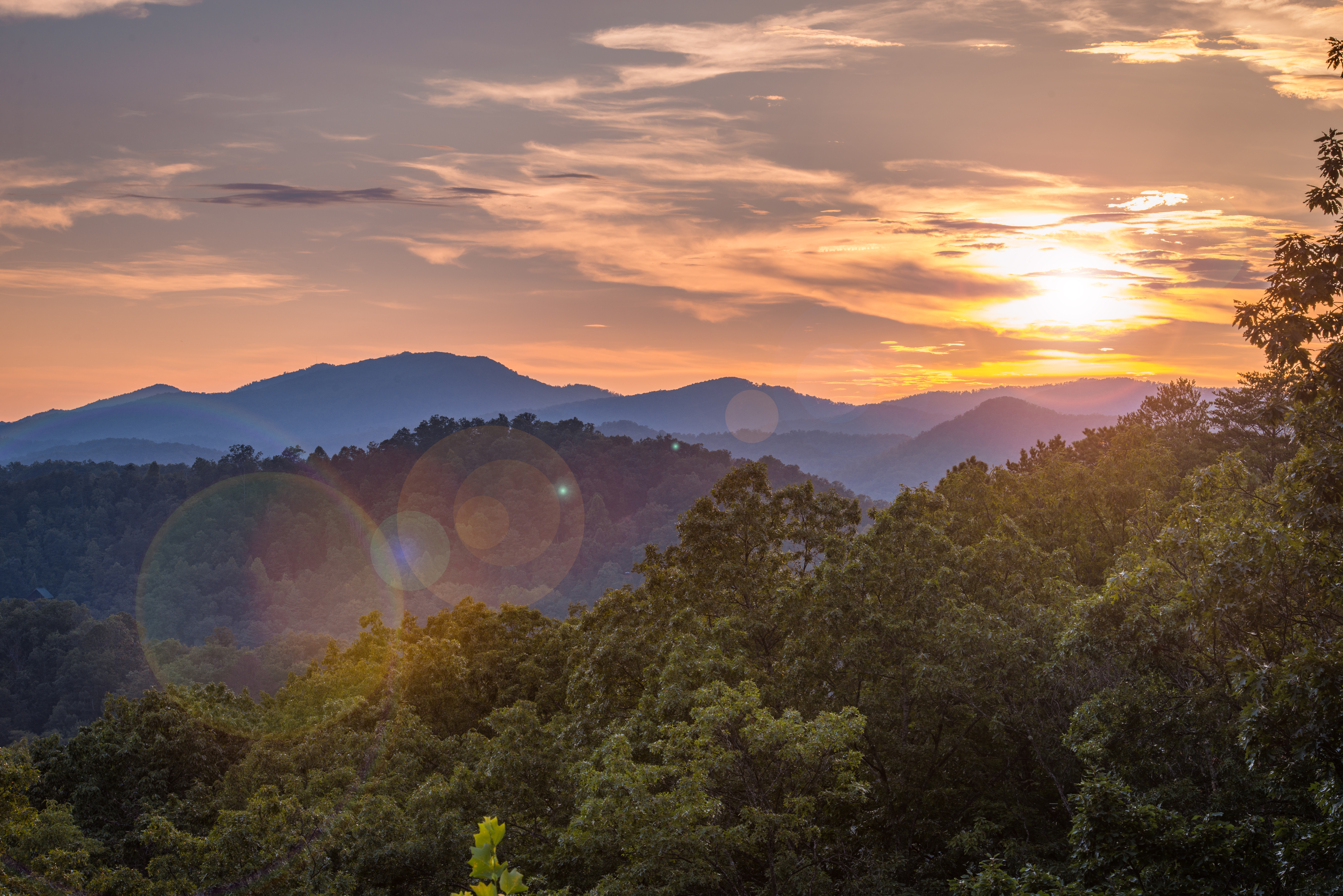 Sunset over the Blue Ridge by Paul Kestel