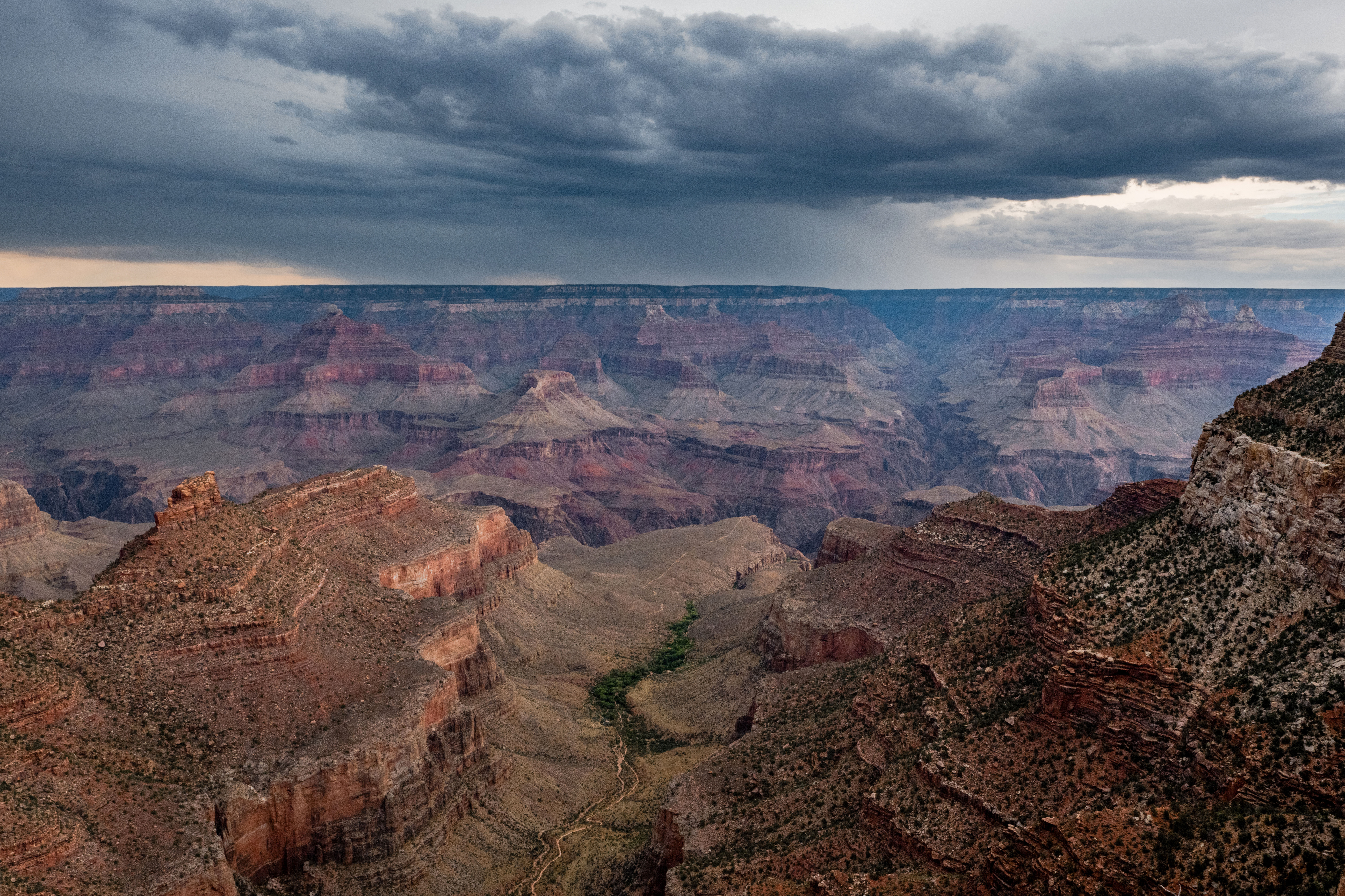 Rain Over Grand Canyon by Paul Kestel