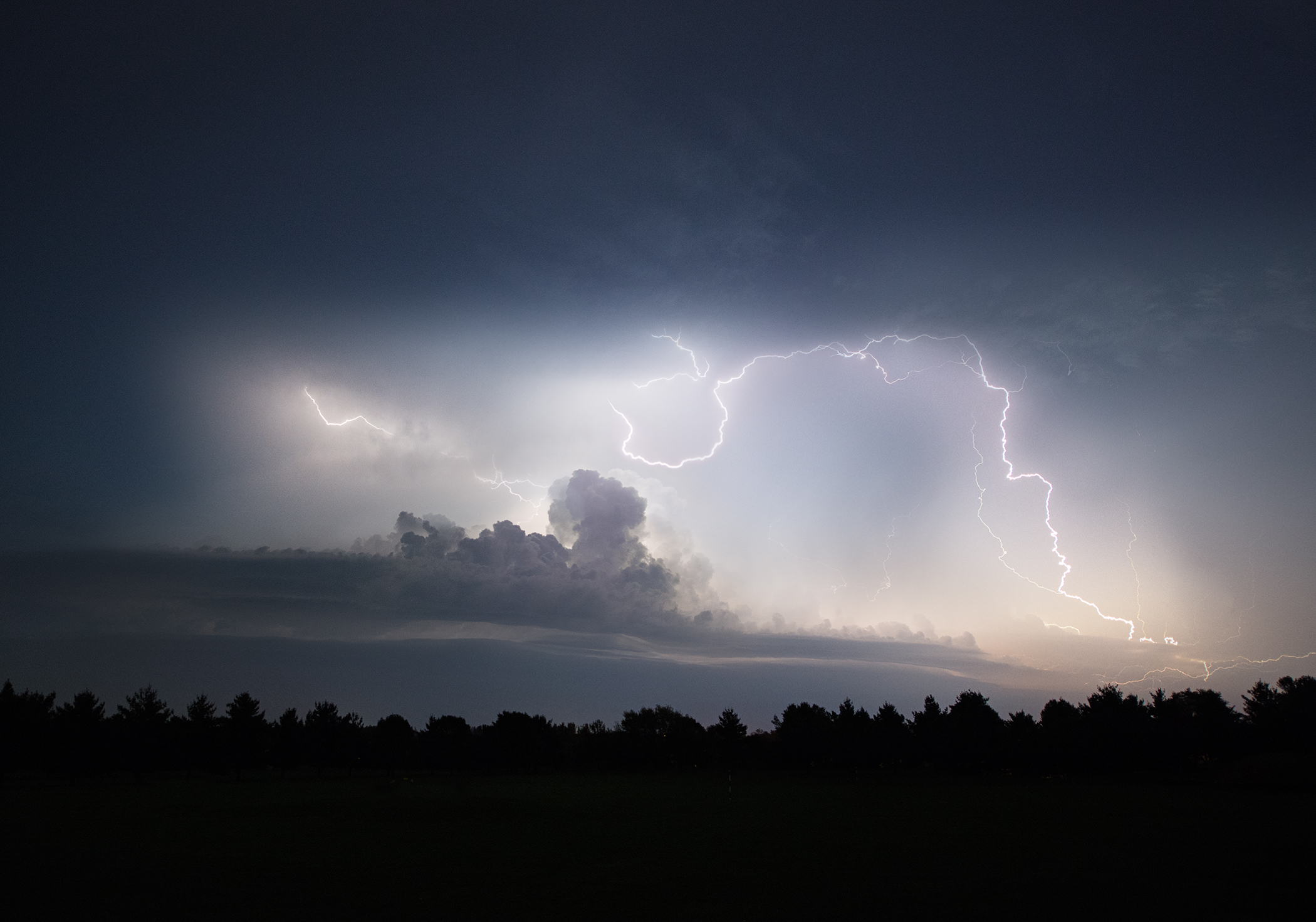 Lightning Over HWY 63 by Paul Kestel