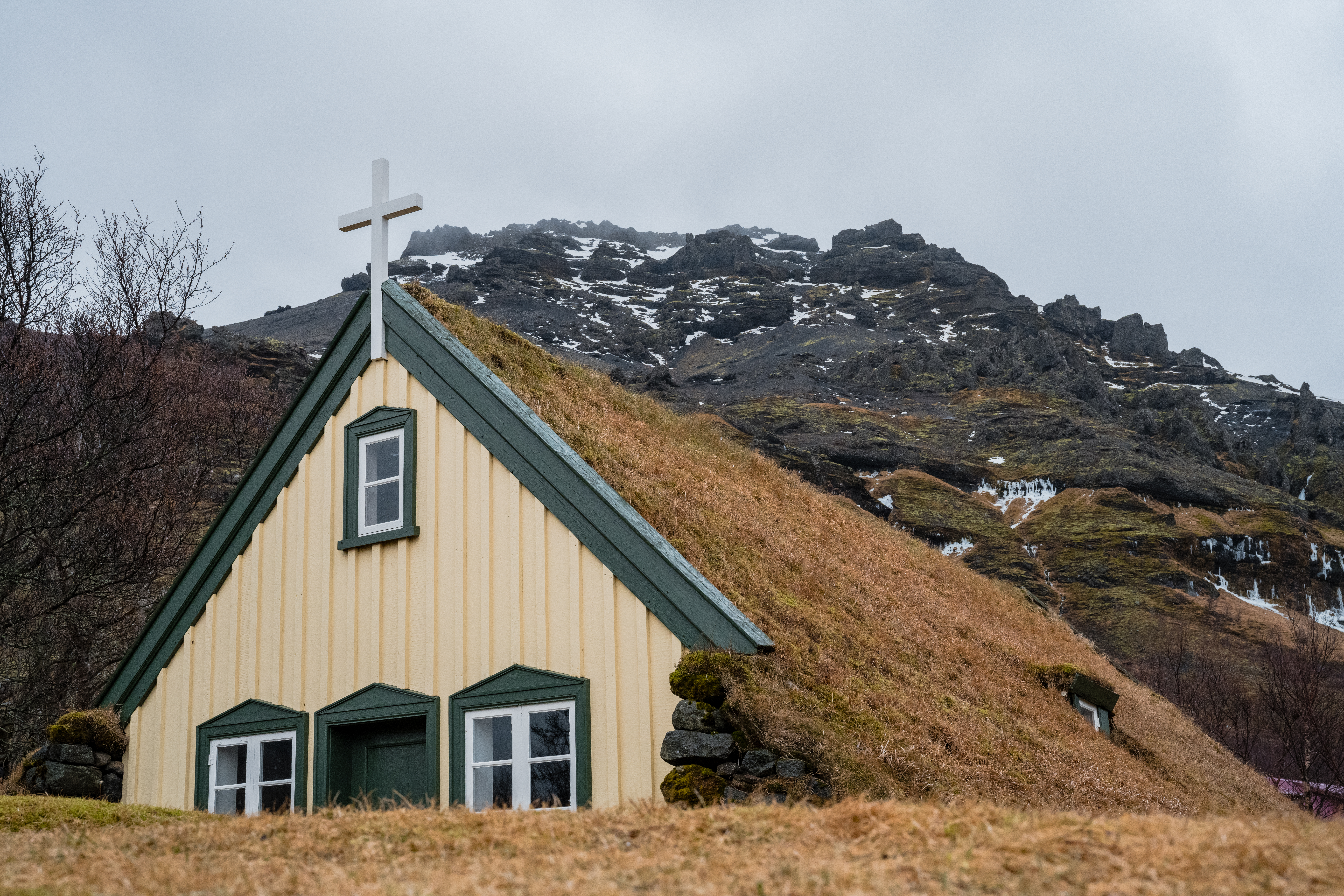 Misty Hofskirkja by Paul Kestel