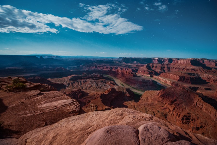 Dead Horse Point Covered in Moonlight by Paul Kestel