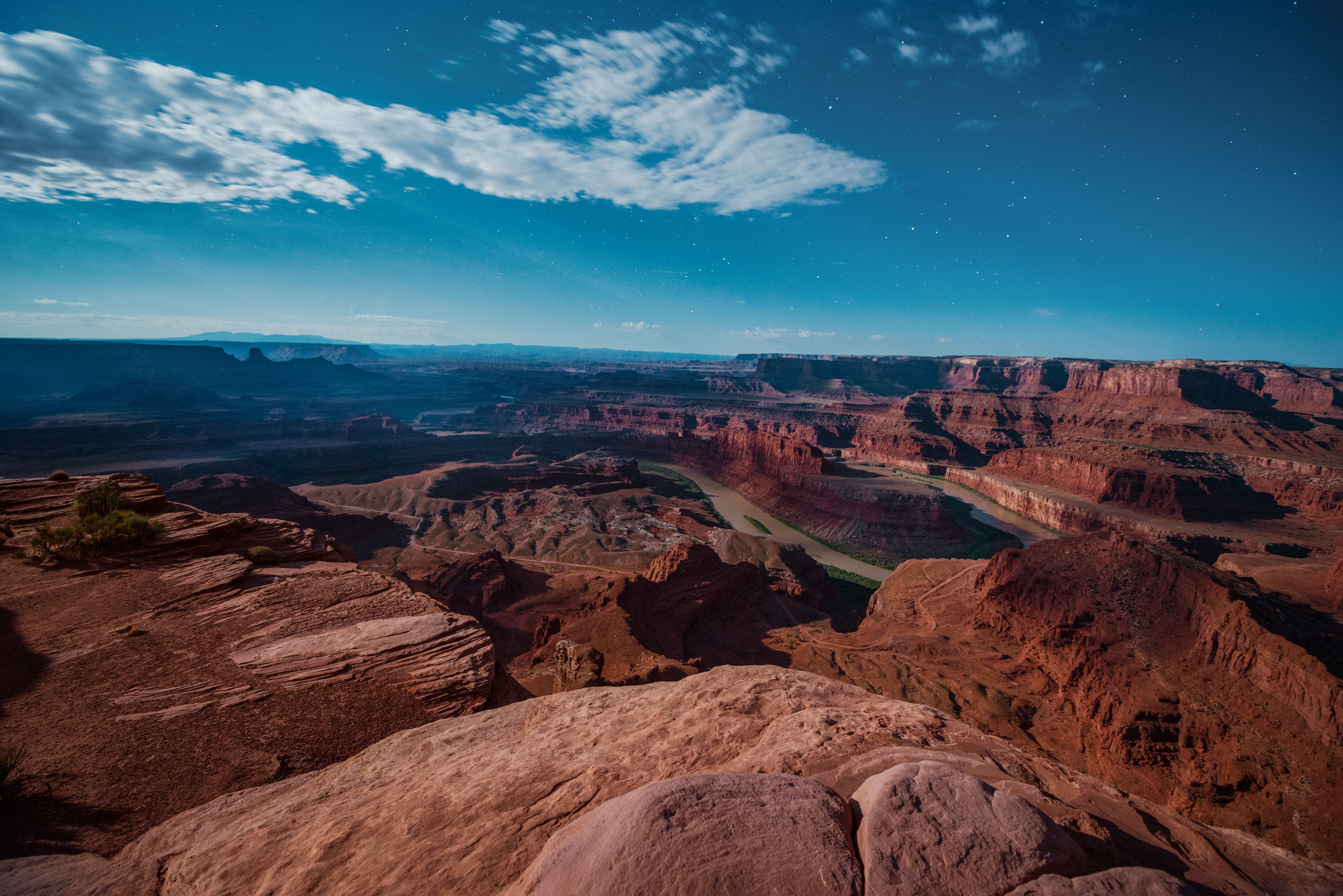 Dead Horse Point Covered in Moonlight by Paul Kestel