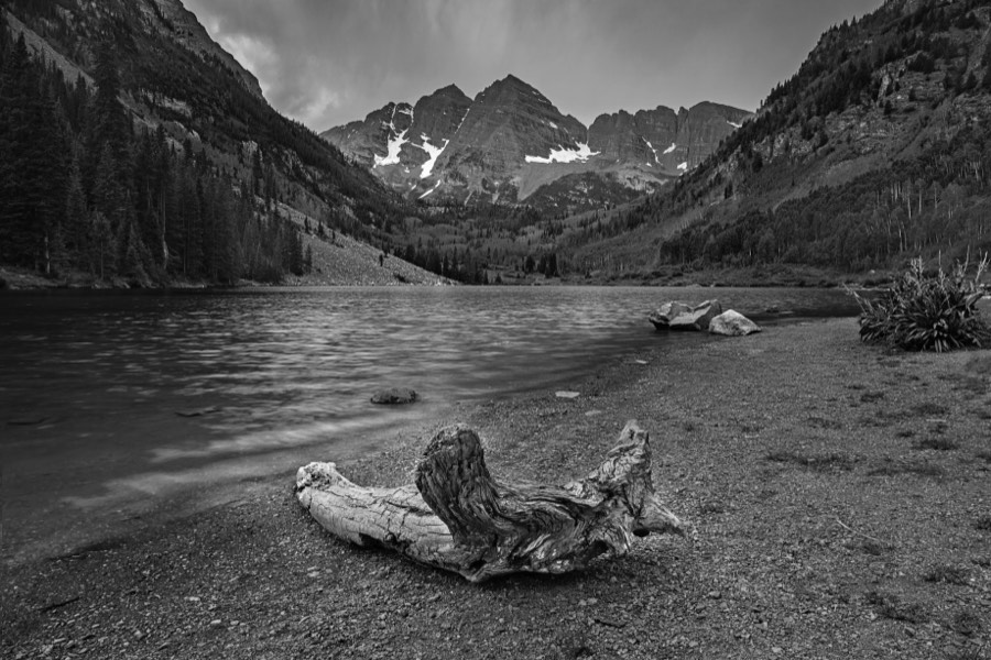 Overcast Maroon Bells by Paul Kestel