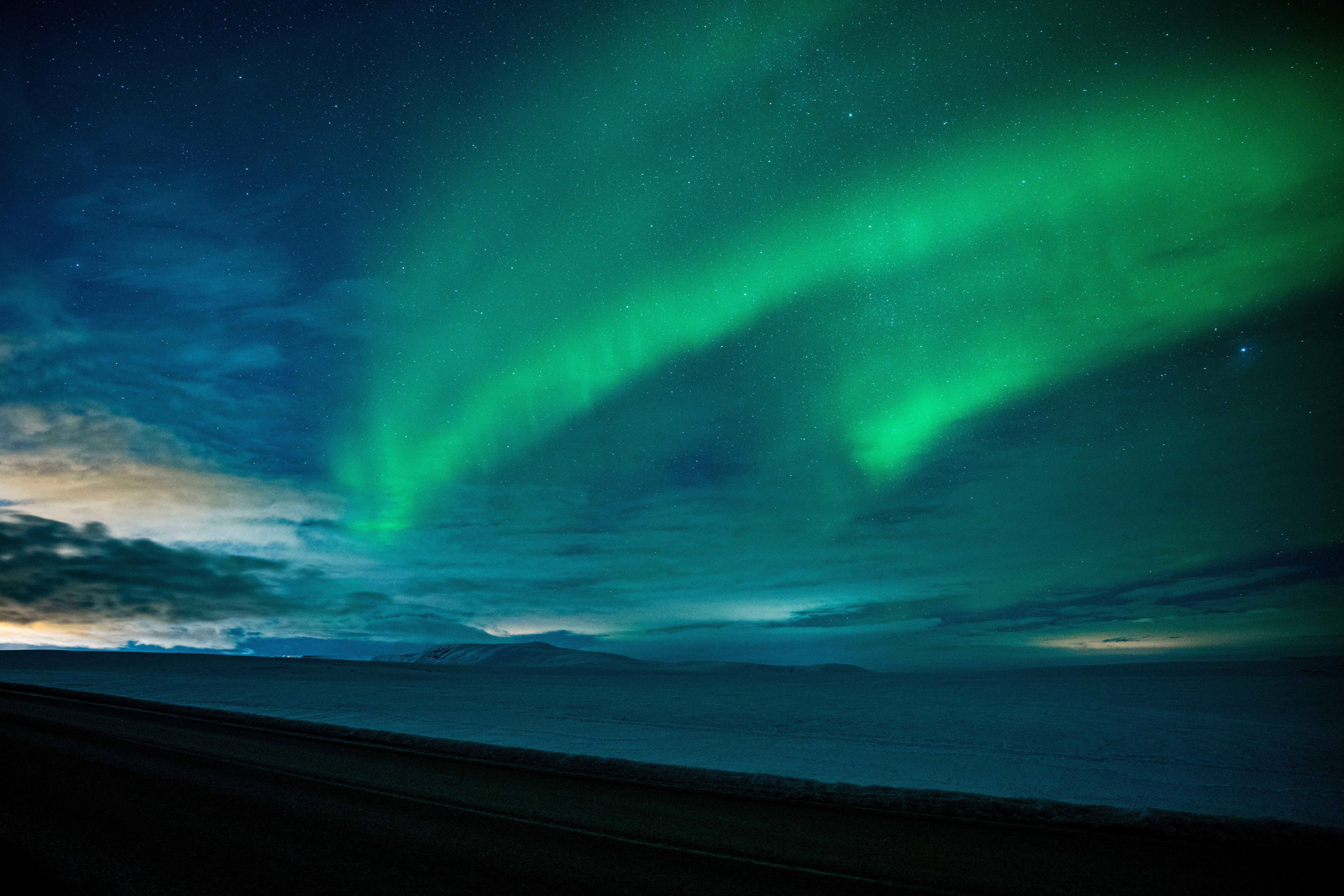 Green Aurora Borealis by Paul Kestel