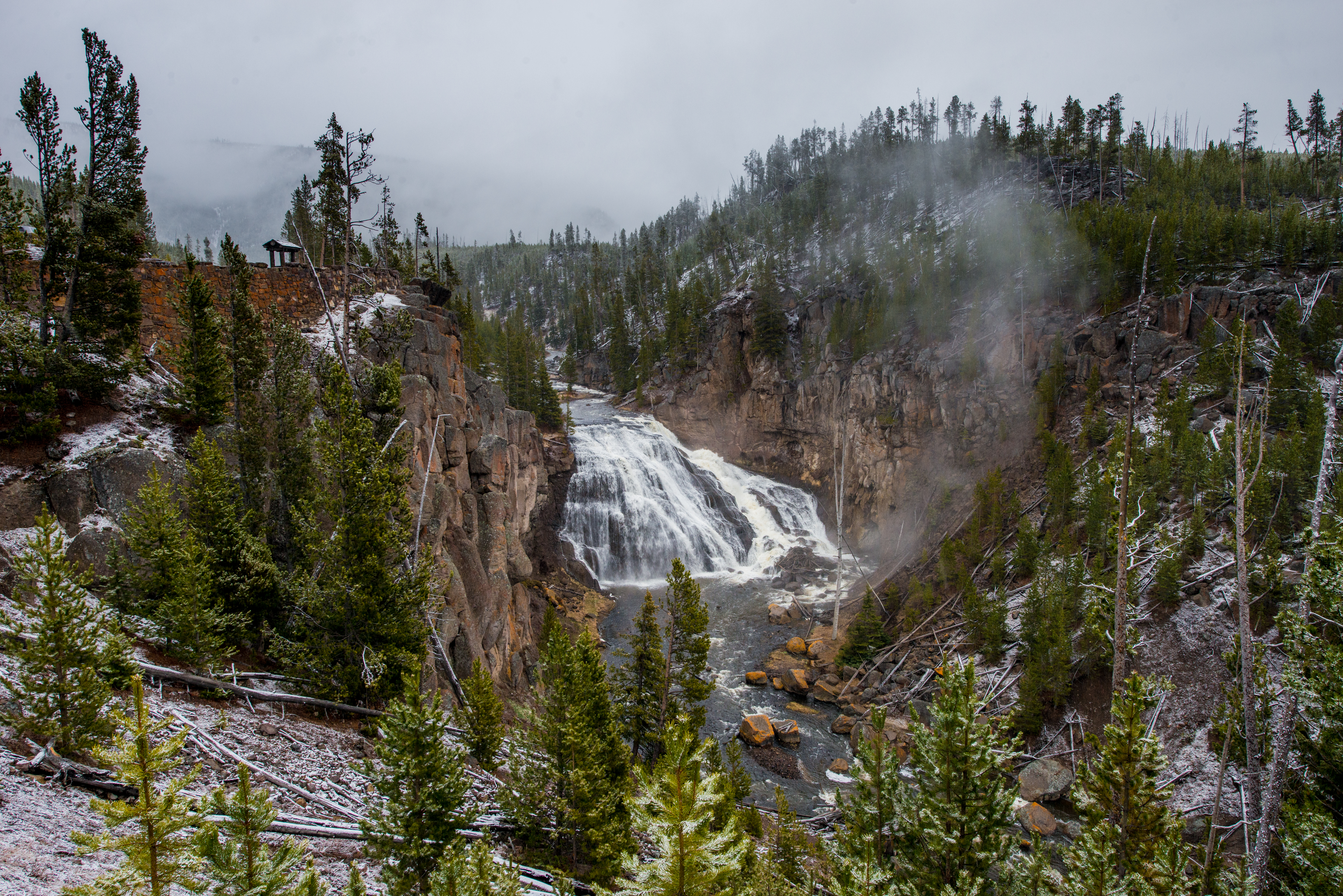 Lewis Falls Yellowstone National Park by Paul Kestel