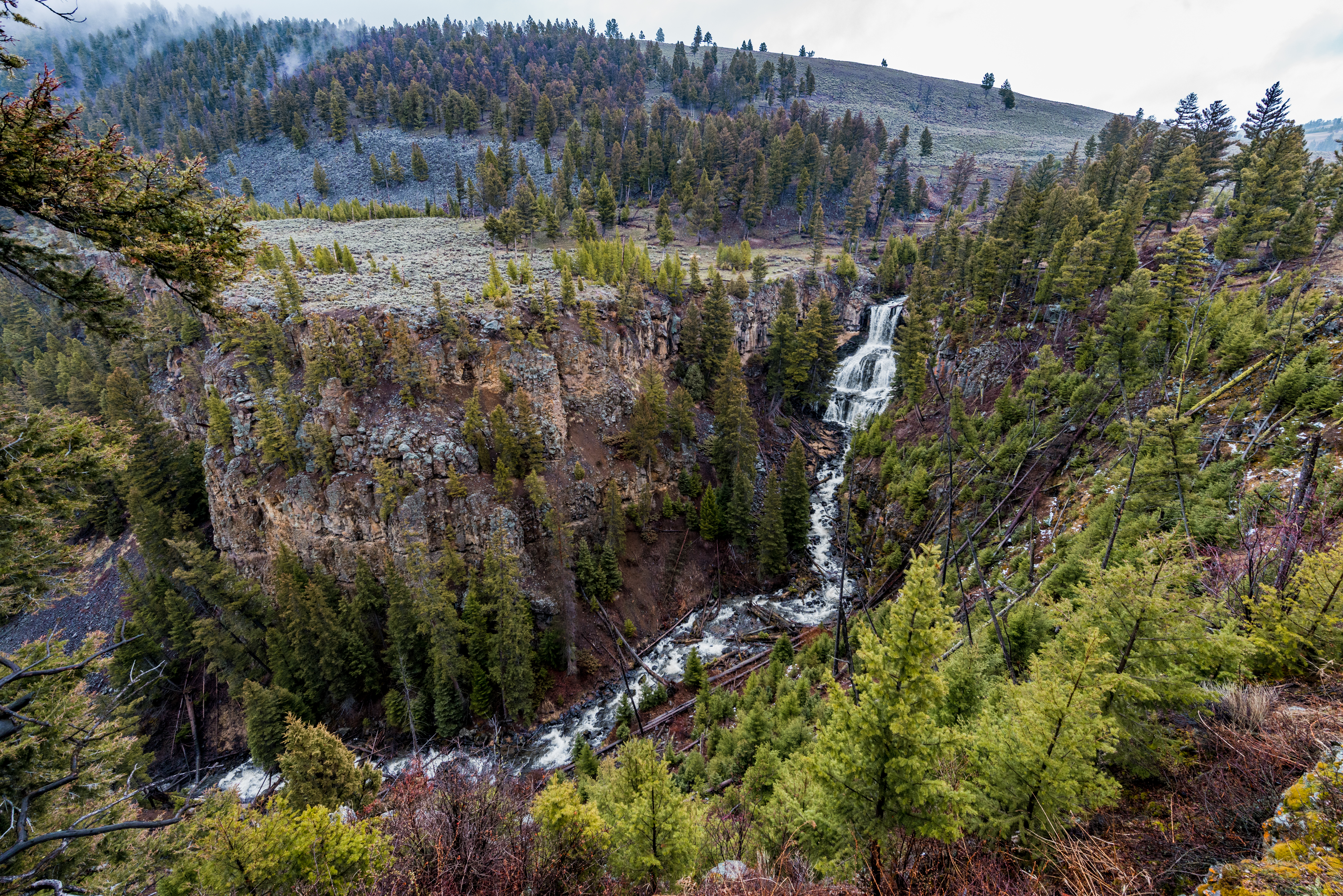 Undine Falls Yellowstone National Park by Paul Kestel