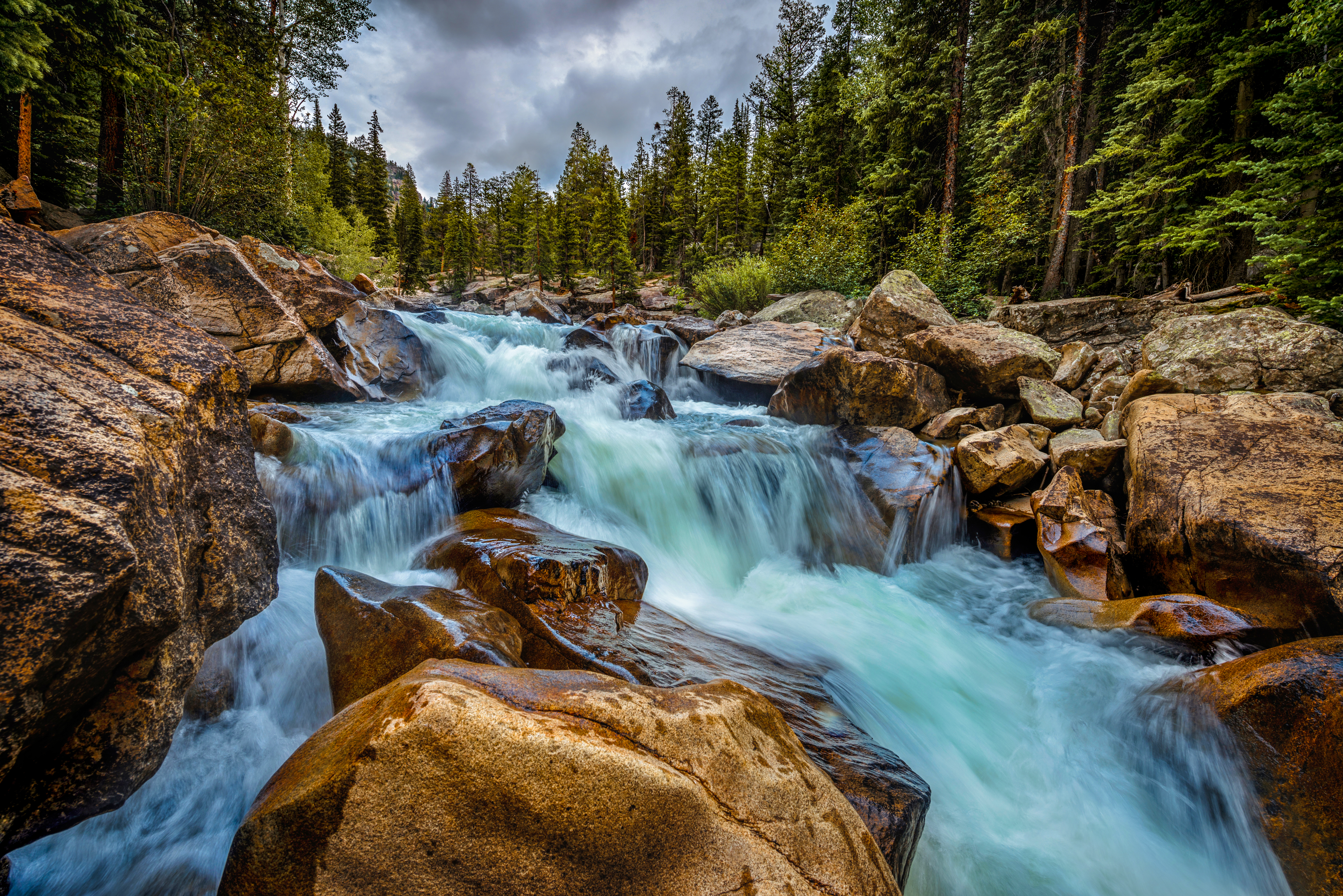 Rushing Roaring Fork River by Paul Kestel