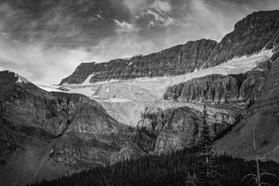 Bow Glacier B&W by Paul Kestel
