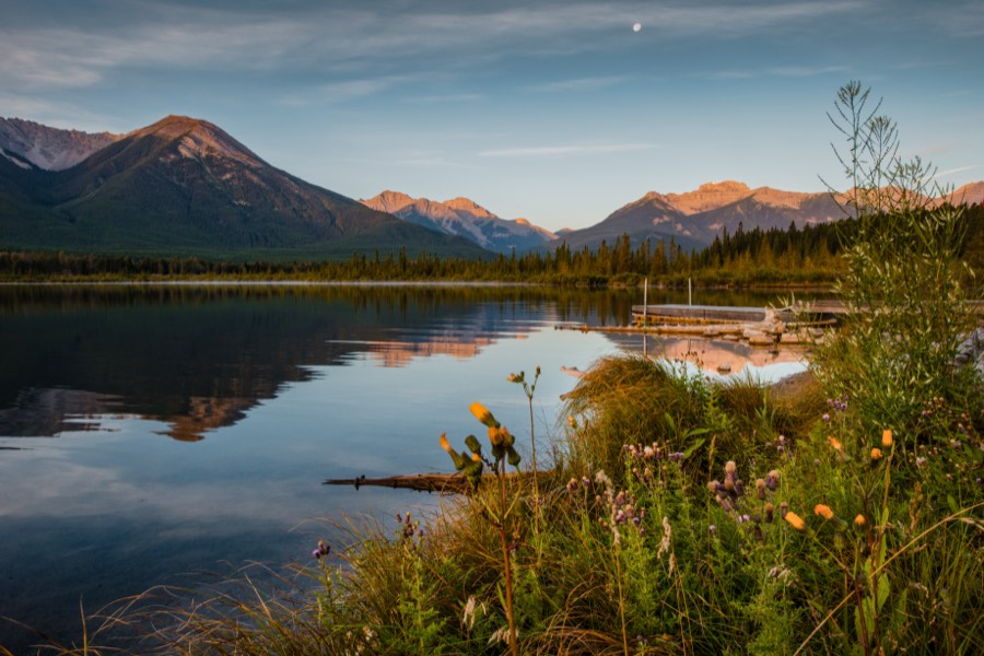 Vermilion Lakes Dock by Paul Kestel