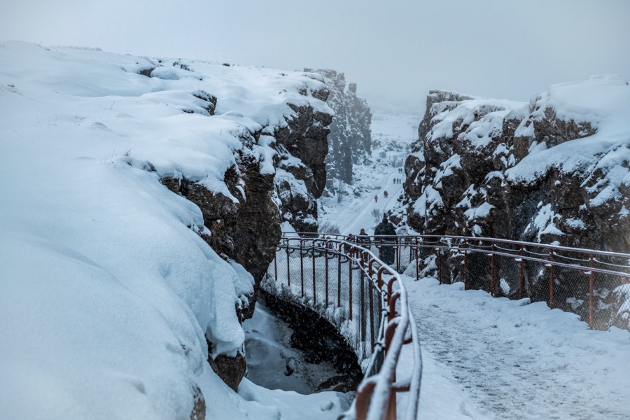 Þingvellir National Park Tectonic Plates trench by Paul Kestel