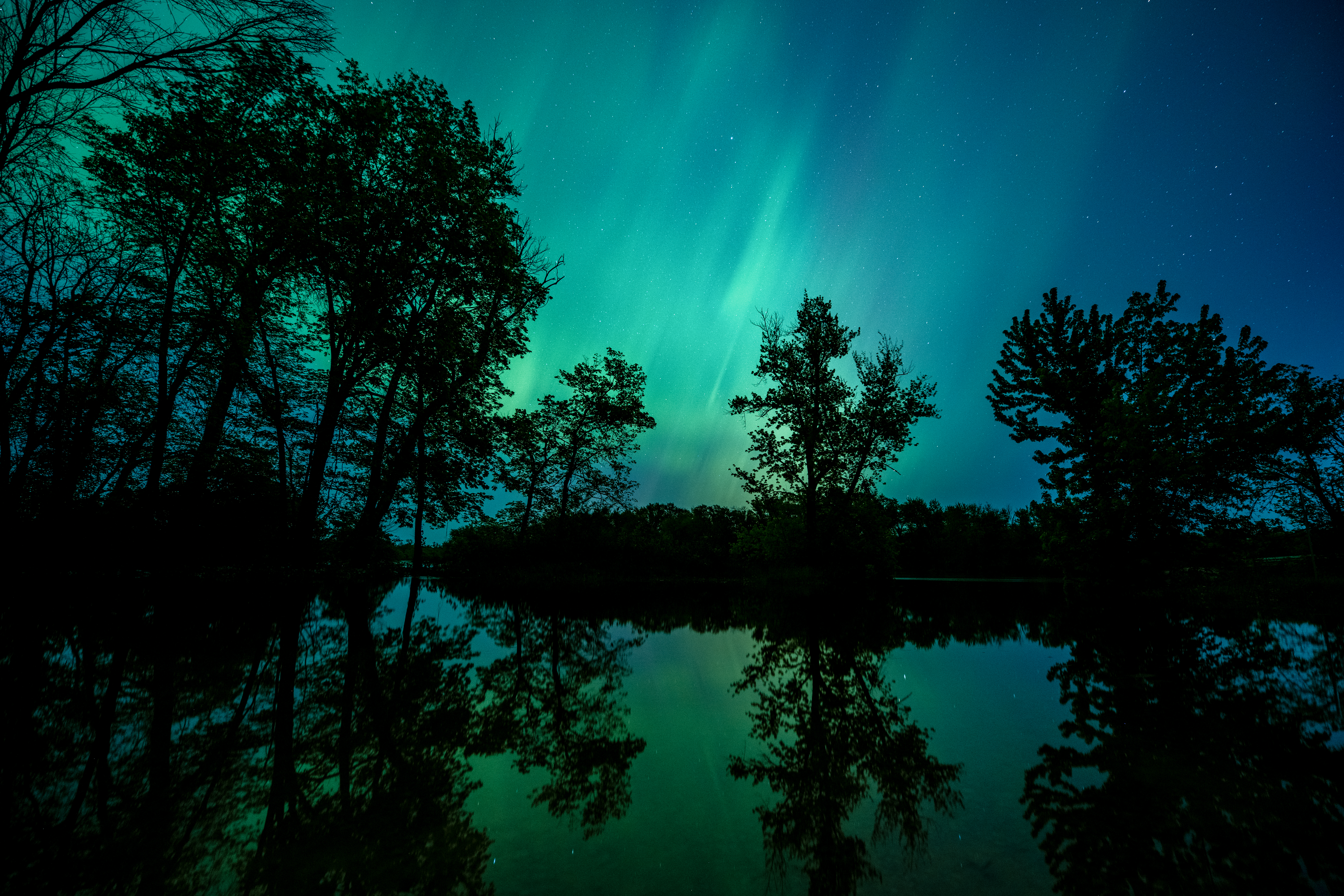 Reflections Over North Cedar by Paul Kestel