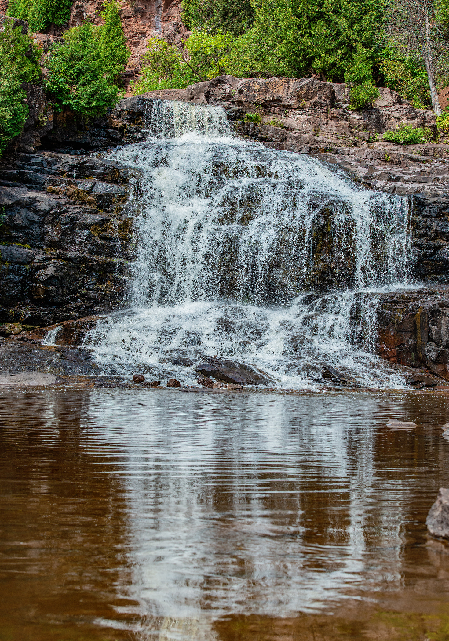 Gooseberry Falls Reflections by Paul Kestel