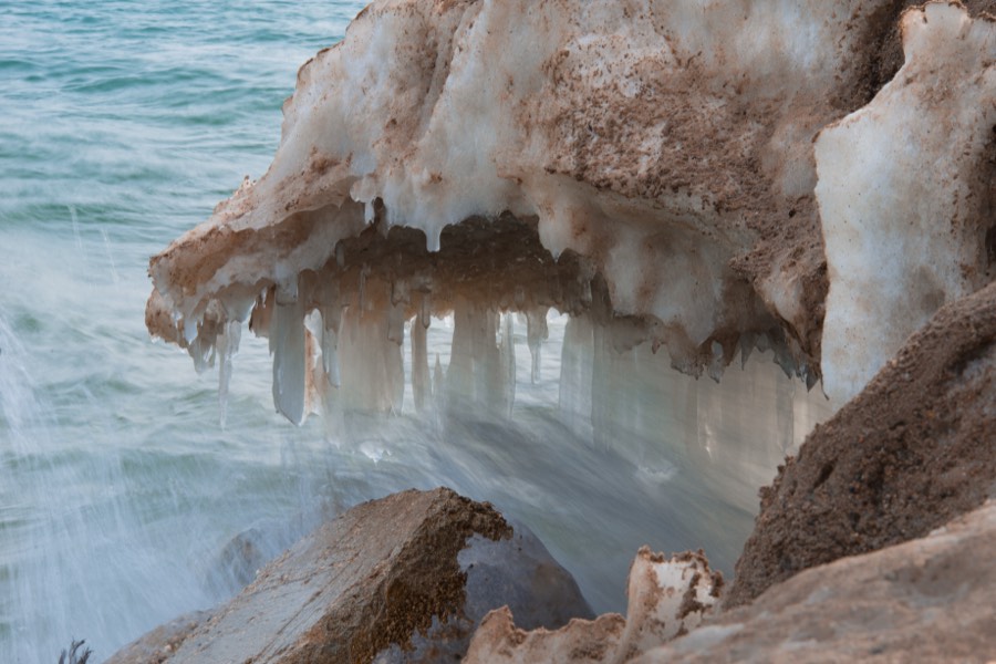 Waves on Lake Michigan by Paul Kestel