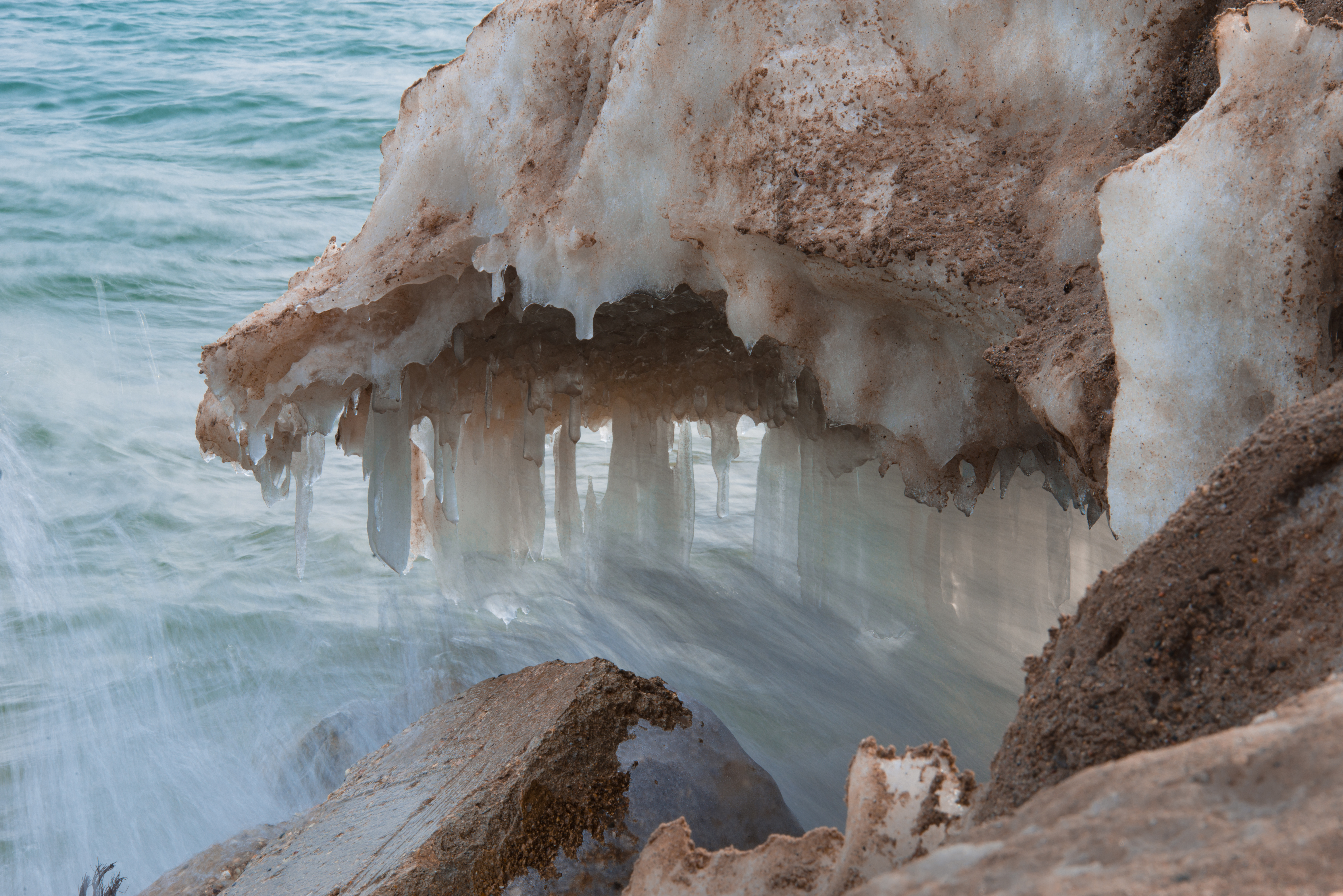 Waves on Lake Michigan by Paul Kestel