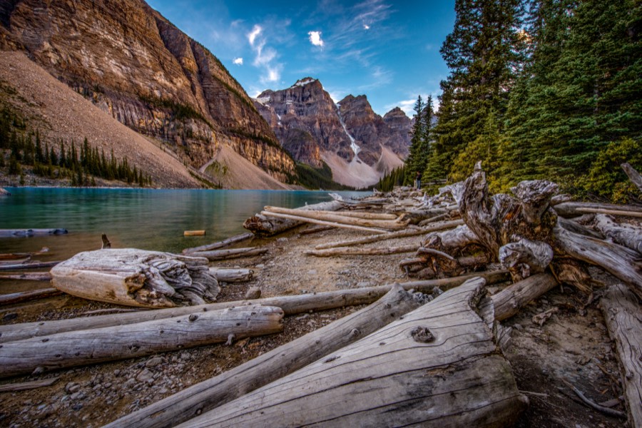 Moraine Lake Logjam by Paul Kestel