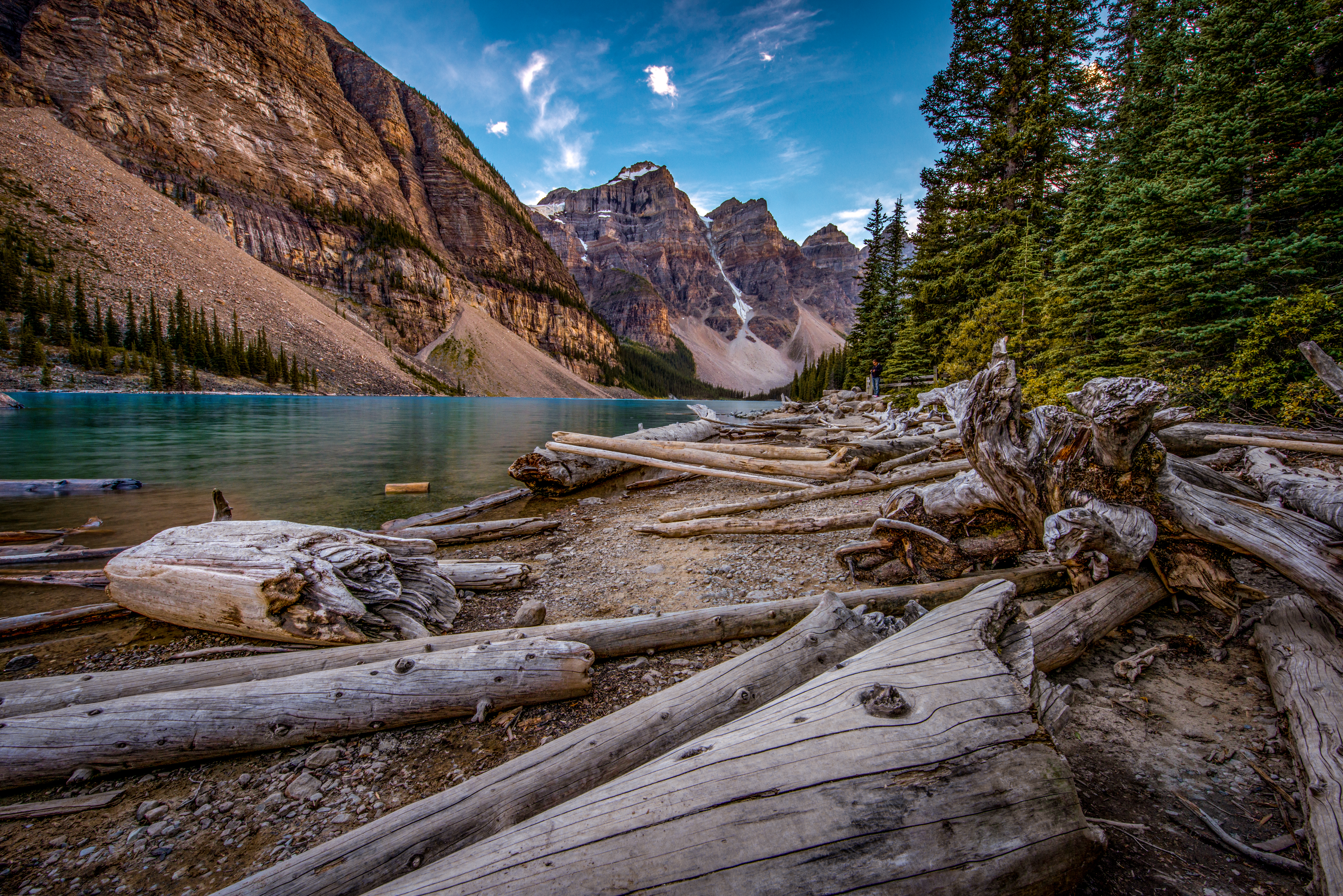 Moraine Lake Logjam by Paul Kestel