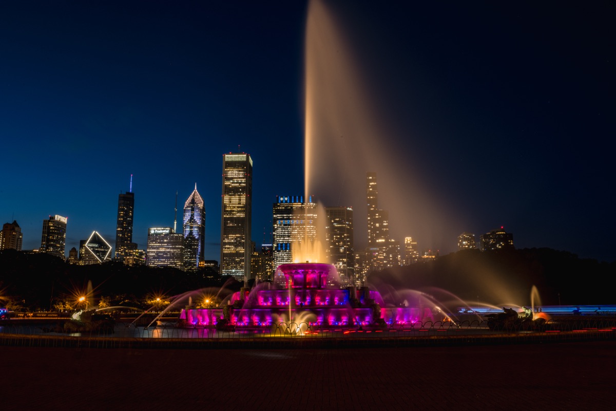 Buckingham Fountain Purple by Paul Kestel