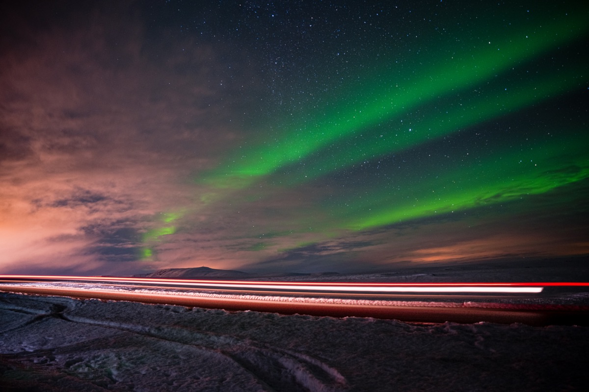 Aurora Borealis Pink Sky by Paul Kestel