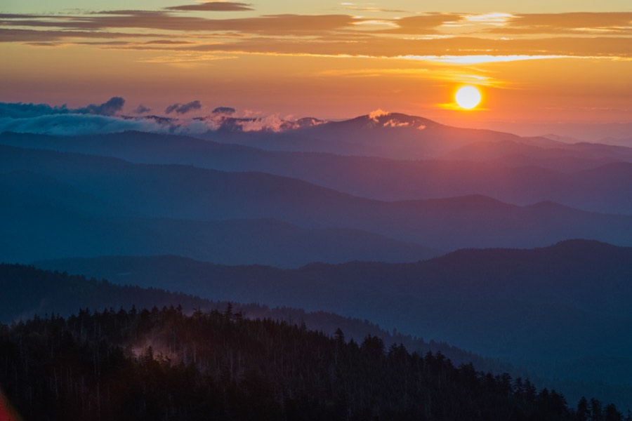 Sunrise over Blue Ridge Mountains by Paul Kestel