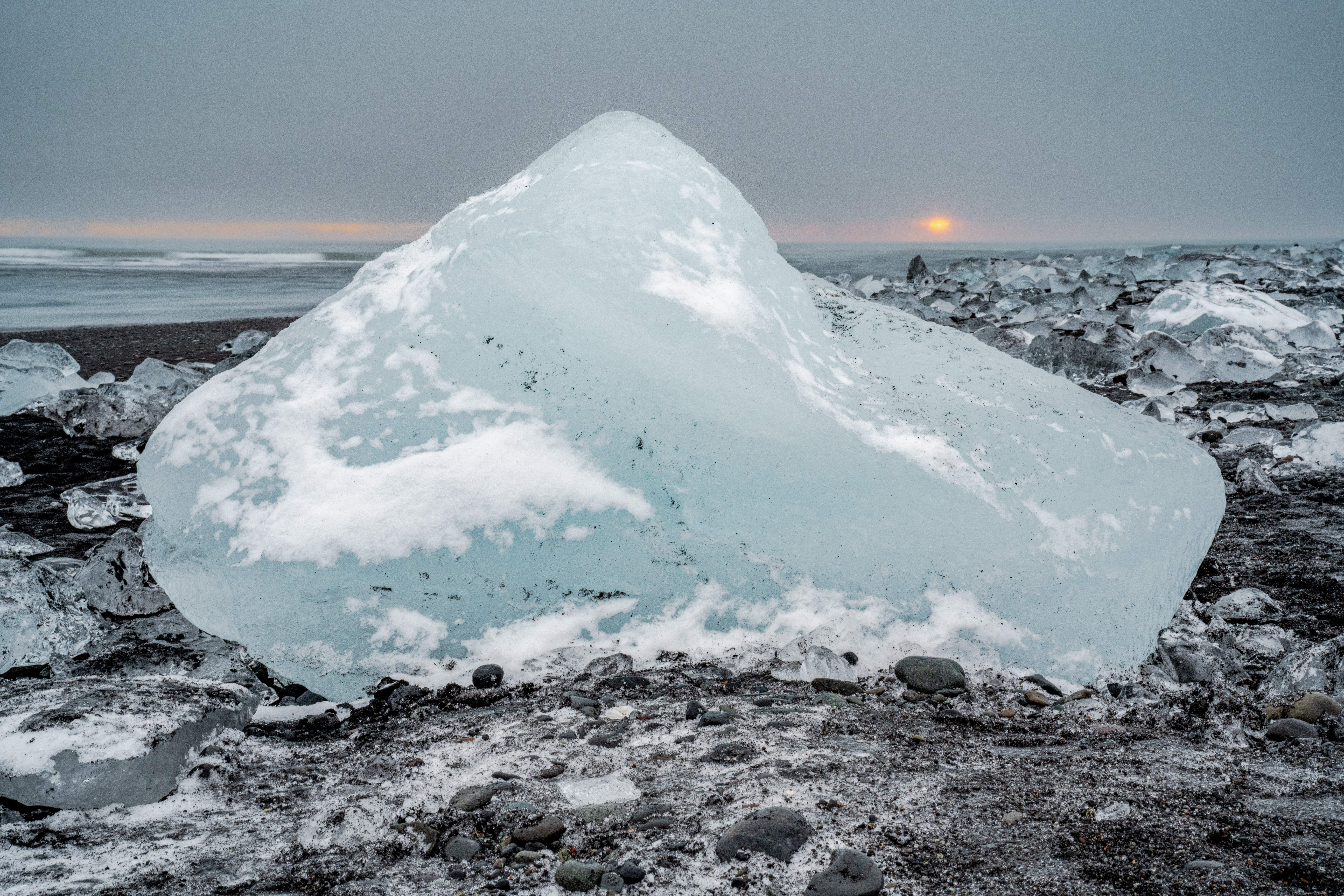 White Ice Diamond Beach by Paul Kestel