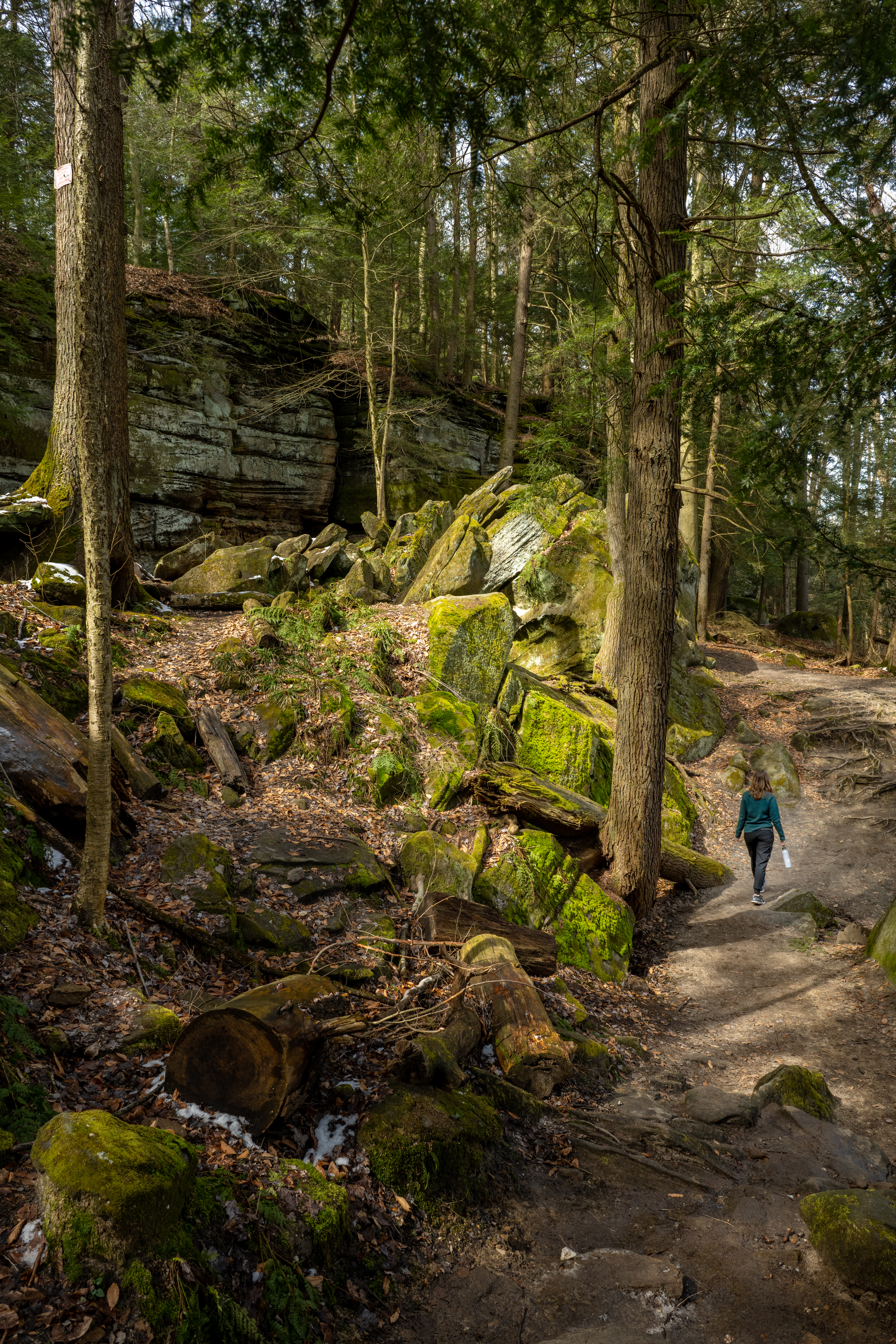 Female Hiker Cuyahoga Valley National Park by Paul Kestel