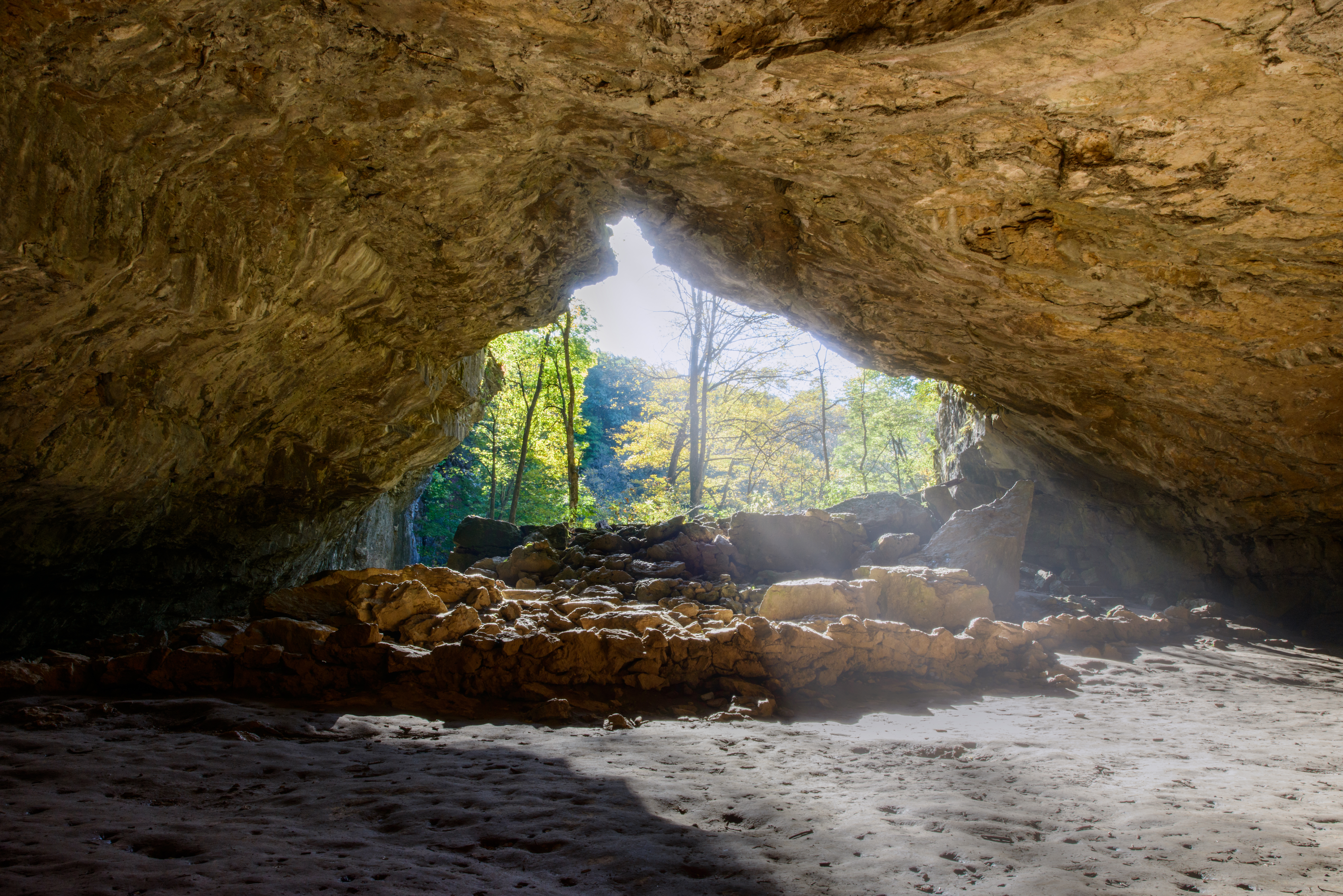 Cave in Maquoketa Caves State Park by Paul Kestel