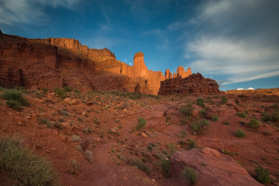 Sunset over Fisher Towers by Paul Kestel