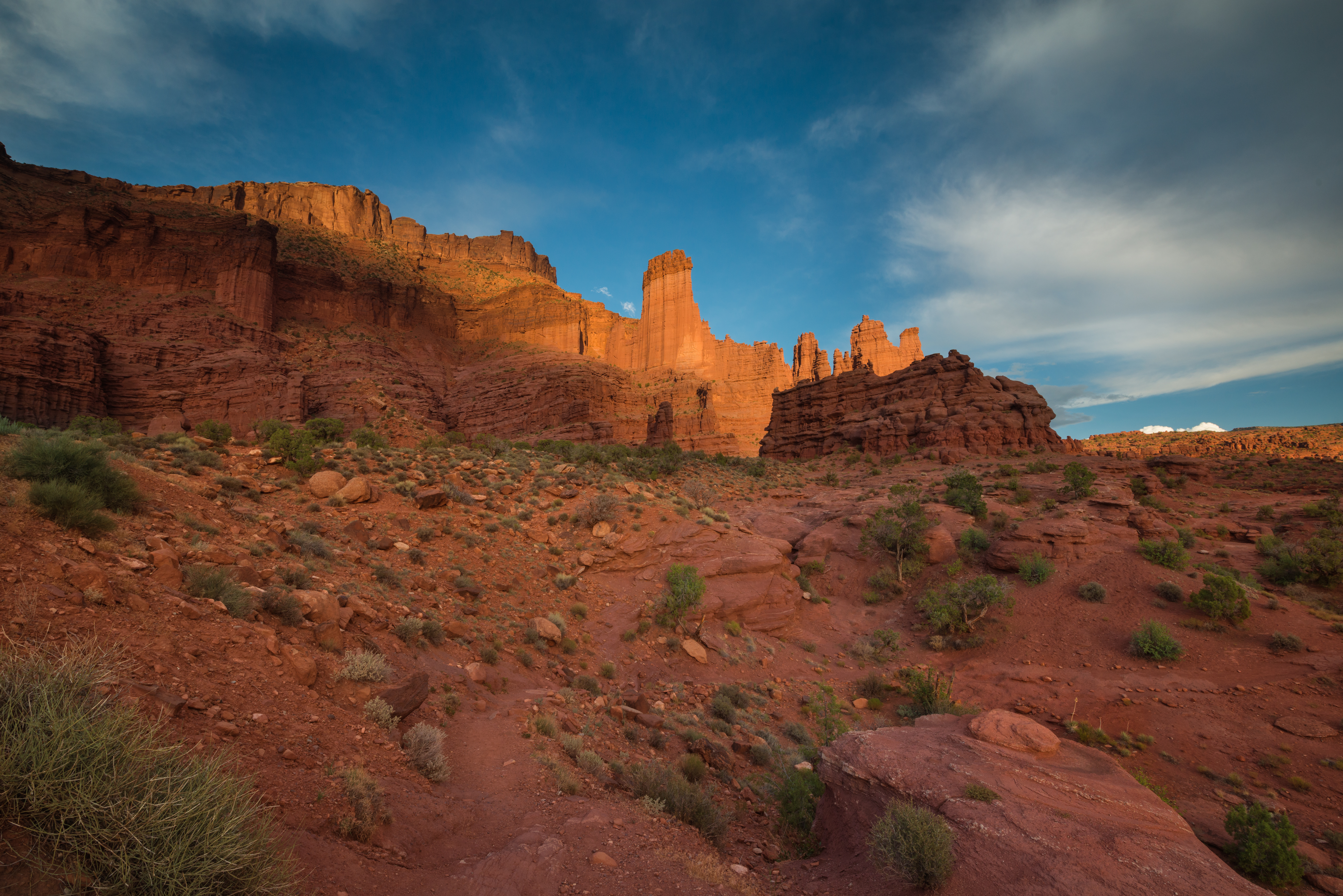 Sunset over Fisher Towers by Paul Kestel